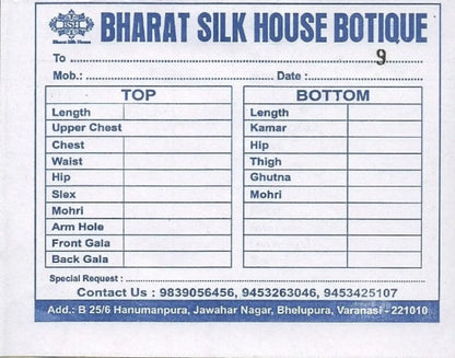 SUIT STITCHING ( SIMPLE ) - Bharat Silk House